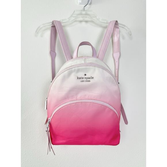 Kate Spade Backpack Bag Medium Pink And White Karissa Ombre Gradient Radiant main image 10